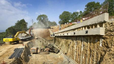 Las obras del túnel de Belate culminarán a finales de agosto