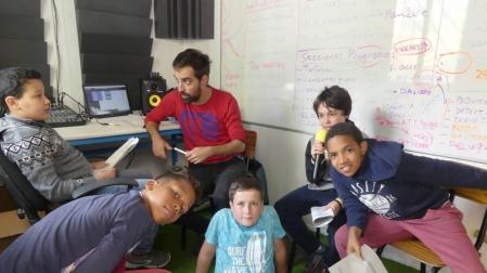 Radio Patio, en el colegio García Galdeano