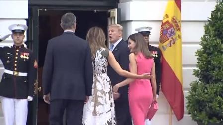 Trump recibe a los Reyes en la Casa Blanca