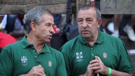 'Rastrojo' y Jesús Merino, los pastores más veteranos de Pamplona.