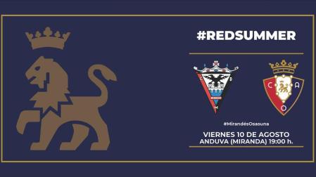 Osasuna cierra un amistoso de pretemporada contra el Mirandés