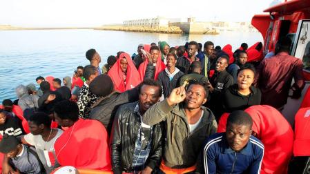 Rescatados 155 inmigrantes en siete pateras en el Estrecho