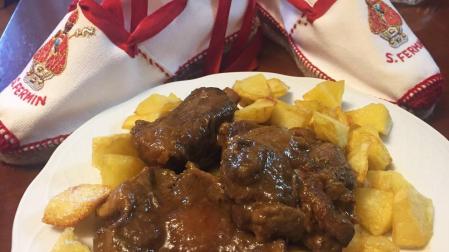 Rabo de toro con toque de cerezas