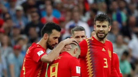 Galería de fotos de los jugadores de España tras caer eliminados del Mundial ante Rusia