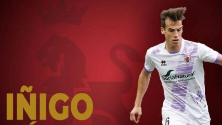 Osasuna confirma el fichaje del navarro Íñigo Pérez, procedente del Numancia