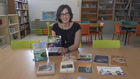 La escritora que enseña en el colegio Remontival de Estella