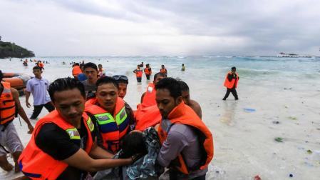 Mueren 34 personas y 155 son rescatadas en naufragio en la isla de Célebes
