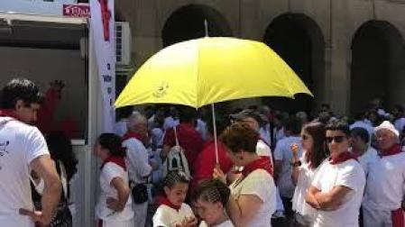 Largas colas en el punto de información de agresiones sexistas