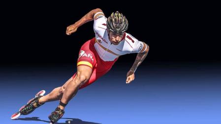 El navarro Ioseba Fernández bate el récord mundial de 100 metros en patinaje