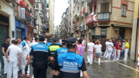 Detenida la primera persona por abuso sexual estos Sanfermines