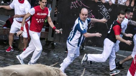 Fotos exclusivas del quinto encierro de San Fermín 2018 de los fotógrafos de Diario de Navarra.