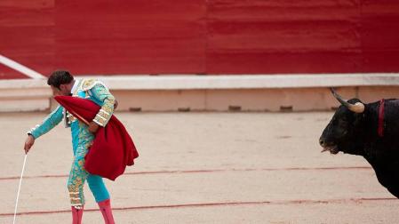 Faena de los toros de la ganadería de Núñez del Cuvillo para los diestros Antonio Ferrera, Roca Rey y Ginés Marín