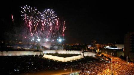 276.000 personas han visto los fuegos artificiales en Yanguas y Miranda y vuelta del Castillo