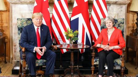 Trump dice que la relación con el Reino Unido es "muy, muy fuerte"