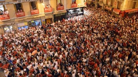 Imágenes del Pobre de mí de San Fermín 2017