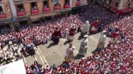 Despedida de los gigantes y cabezudos de San Fermín 2018