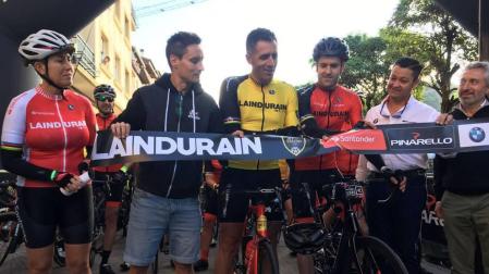 Foulon y Larrea ganan "La Induráin" con 2.000 cicloturistas participantes