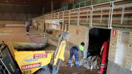 Comienzan las obras de reforma del polideportivo Ciudad de Tudela