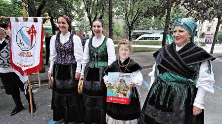 Este sábado al mediodía comenzaron las fiestas de Santiago que organiza cada año el Lar Gallego de Pamplona