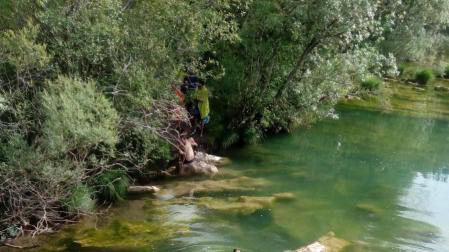 Los bomberos rescatan a una mujer de 40 años en la Foz de Arbayún