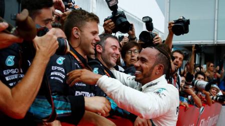 Hamilton remonta desde la decimocuarta posición y gana en Hockenheim