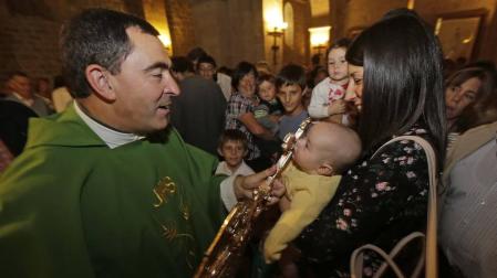 San Miguel de Aralar acogió este domingo a una treintena de niños