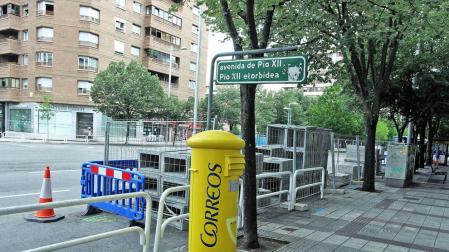 Las obras de Pío XII han eliminado ya unas 45 plazas de aparcamiento