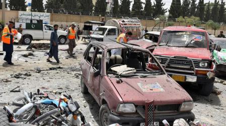 Al menos 21 muertos en un atentado cerca de un colegio electoral en Pakistán