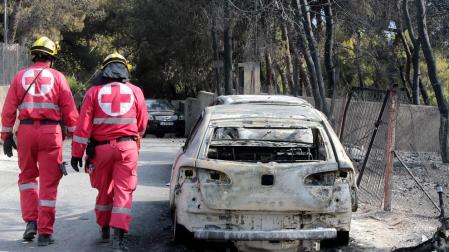 Grecia responde a la catástrofe de los incendios con una ola de solidaridad