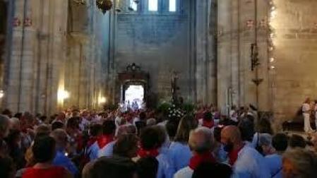 La procesión de Santa Ana La Vieja inicia el día de la patrona en Tudela