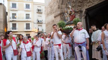 Procesión de Santa Ana en las fiestas de Tudela 2018