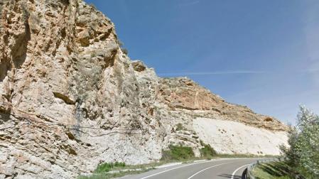 Heridos dos motoristas navarros en un accidente en Aguilar del Río Alhama