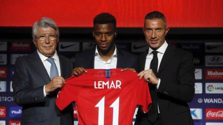 El Atlético presenta a Lemar, su multimillonario fichaje
