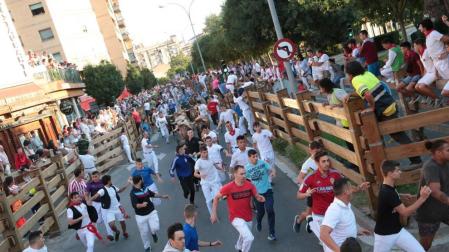 Último encierro de las fiestas de Tudela