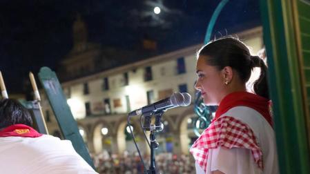 La jotera más 'popular' de Tudela, María Herrera, despide las fiestas con un "Ya falta menos"