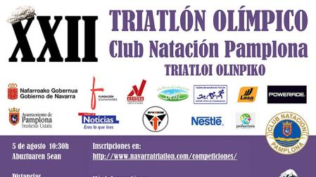 El XXII Triatlón Olímpico Club Natación Pamplona, el domingo con 224 dorsales