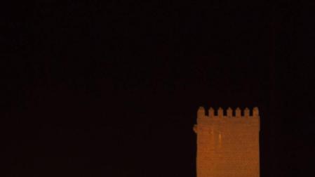 Santacara culmina el alumbrado de la torre que la iluminará a diario