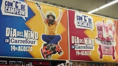 Polémica por un anuncio infantil sexista de Carrefour Argentina