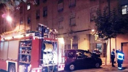 Bomberos sofocan dos incendios en Tudela durante la noche del miércoles al jueves