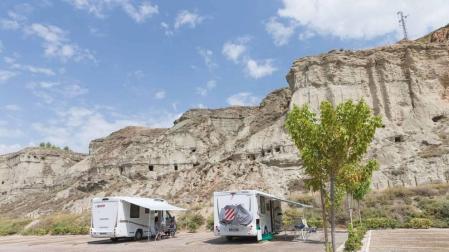 Área de autocaravanas de Arguedas.