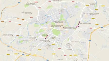 Estos son los cortes de tráfico en Pamplona para este viernes, 3 de agosto
