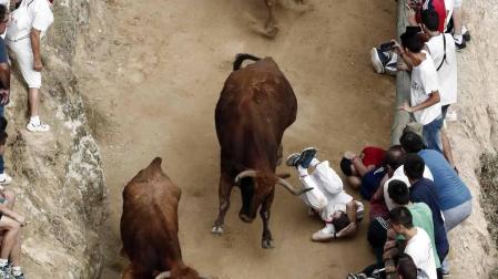 Un primer encierro del Pilón rápido y con sustos pero sin heridos