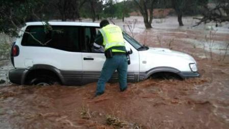 Rescatadas en Teruel 11 personas por las riadas