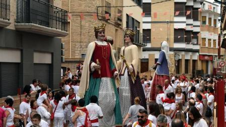 Fotos del cohete de las fiestas de San Roque en Murchante.
