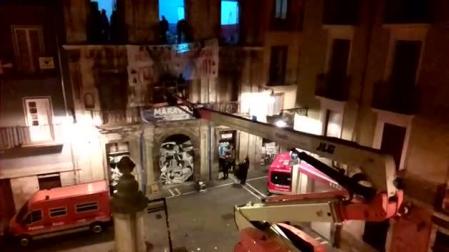 Policía Foral desaloja el gaztetxe Maravillas