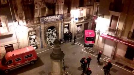 Inicio del desalojo del gaztetxe Maravillas