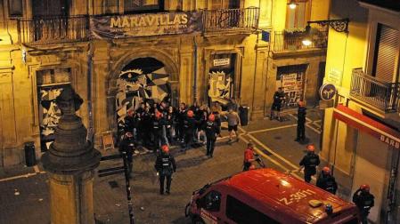 Comienza de madrugada el desalojo del gaztetxe Maravillas