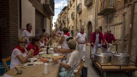 Los Arcos celebran su tradicional pochada en fiestas (17 de agosto de 2018)