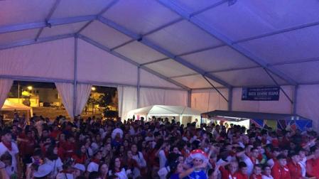 'Jaleo' en la carpa para las fiestas de Murchante