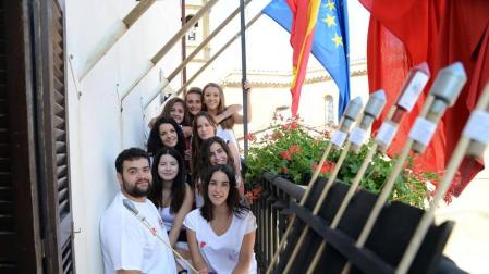 Imágenes del cohete de las fiestas de Barásoain 2018